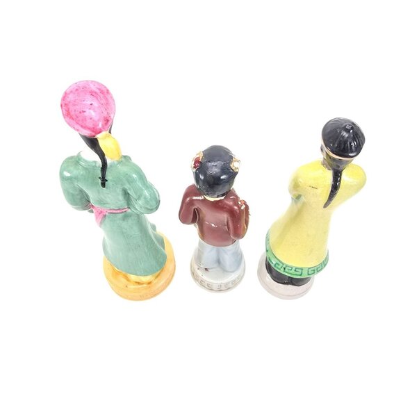 Occupied Japan Figurines Hand-Painted Chinese Porcelain Set Of 3 Men Woman JE268 - Picture 8 of 11